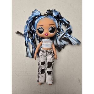 LOL Surprise Omg Tweens FRESHEST Doll Blue Black Hair No Jacket No Shoes